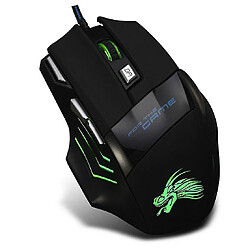 Acheter Universal 2019 de haute qualité 5500 DPI 7 Bouton LED optique USB Gaming Mouse de souris de jeu filaire pour joueur professionnel