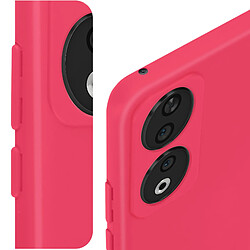 Avizar Coque pour Honor 90 Semi-rigide Soft-touch Fast Cover Fuchsia pas cher