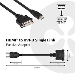 Acheter Club 3D CLUB3D HDMI to DVI Single Link Passive Adapter