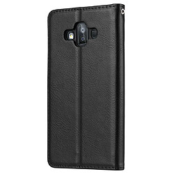 Avis Wewoo Housse Coque Étui en cuir avec rabat horizontal Texture de peau pour Galaxy J7 DUO / J720Favec cadre photo et supportlogements cartes et porte-monnaie Noir