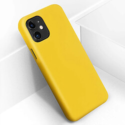 Avizar Coque iPhone 11 Silicone Semi-rigide Mat Finition Soft Touch Jaune