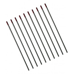 Avis 10 Pcs Tig Soudage Aiguille De Tungstène Tungstène Électrode Tige 150mm 2.4mm