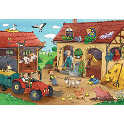 Ravensburger Puzzles 2x12 p Le Travail à la Ferme