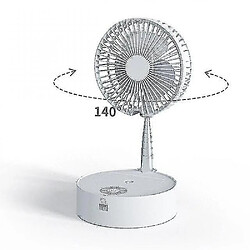 Ventilateur Électrique Rétractable Pliant Portatif Lampe Télescopique de Bureau Chargement du Ventilateur Télécommandé