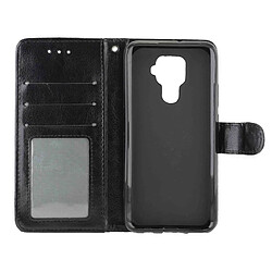 Wewoo Housse Coque Pour Huawei Nova 5i Pro en cuir à rabat horizontal avec texture Crazy Horse porte-cartes et porte-cartesportefeuille et cadre photo noir