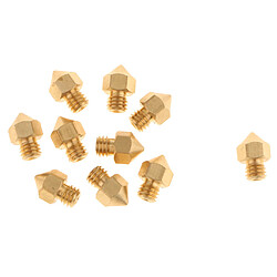 Acheter Extrudeuse d'imprimante 10piece 3d laiton tête d'impression pour mk8 makerbot 0.3mm