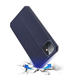 Acheter Dux Ducis Etui en PU avec support bleu foncé pour votre Apple iPhone 11 6.1 pouces