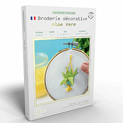 Youdoit Coffret DIY - Broderie décorative - Plante Aloe Vera