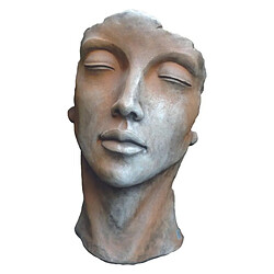 Jardinex Statue visage femm... 115 cm - Rouille