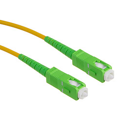 Avis Maclean MCTV-437Cavo in fibra ottica da SC/APC a SC/APC cavo patch simplex singlemode cavo patch in fibra ottica giallo/verde (15)