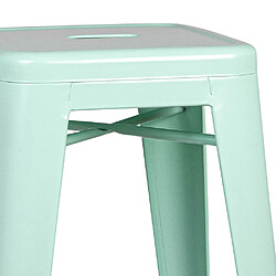 Tabouret VANTAGGIO HIGH BRUSH pastel vert mat hjh OFFICE