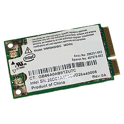 Mini-Carte Wifi HP ANATEL WM3945ABG 407576-002 0151-06-2198 PCI-e 802.11 WLAN - Occasion