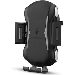 Chrono Support de chargeur de voiture sans fil 10W | Support mobile AC Vent avec capteur automatique | Compatible pour iPhone 11/11 Pro/Max/XS/XR Samsung Galaxy S20/S10/S9 et tous les téléphones compatibles QI (noir)