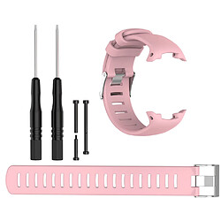 Bracelet en silicone réglable avec outils, rose clair pour votre Suunto D4/D4i/D4i Novo Diving