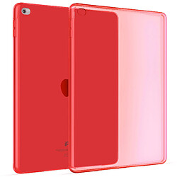 OKULI Transparent Étui Silicone Coque Housse Case Cover pour Apple iPad Air 2 en Rouge