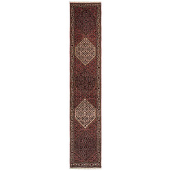 Vidal Tapis de couloir en laine 402x76 rouge Bidjar pas cher