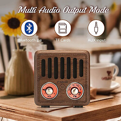 Universal Bois Vintage Radio Digital FM Radio Digital Internet Radio Portable FM Mini Bluetooth Haut-parleur Vintage Classic Style | Radio