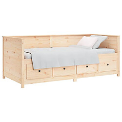 Avis Maison Chic Lit de jour, Lit de repos pour Salon Chambre,Canapé-lit,Lit d'invité 90x190 cm Bois de pin massif -MN23938