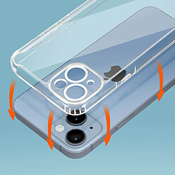 Acheter Avizar Coque iPhone 14 Dos Rigide Coins Bumper Fine Légère Transparent