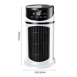 300ML Mini USB Climatiseur Portable Refroidisseur Ventilateur Refroidissement par Eau Ventilateur de Climatisation de Bureau ABS Noir Blanc 240*145.5 mm