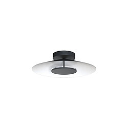 Inspired Plafonnier Rond 25cm, LED 8W, 3000K, 560lm, Blanc/Noir, 3 ans de Garantie