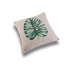 Declikdeco Coussin Carré Imprimé Feuillage VUKA