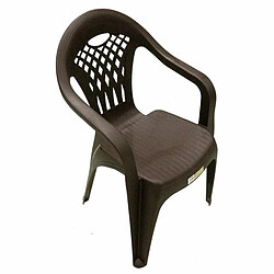 Avis Pegane Lot de 40 chaises de jardin empilables en résine coloris Marron - Longueur 58 x Profondeur 54 x Hauteur 86 cm