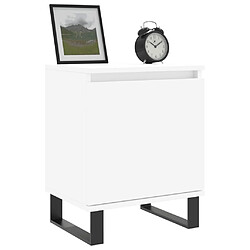 Avis Maison Chic Tables de chevet 2pcs - Table basse Table de nuit - blanc brillant 40x30x50cm bois ingénierie -MN58576