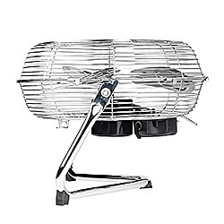 Ventilateur de sol industriel corps métallique, 3 pales métalliques 35cm, 60, Argent, MPM, MWP-04