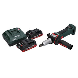 Metabo GA 18 LTX G Meuleuse droite sans fil 6 mm 18V + 2x Batteries 4,0 Ah + Chargeur