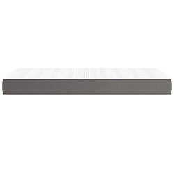 Avis vidaXL Matelas de lit à ressorts ensachés gris 120x190x20 cm