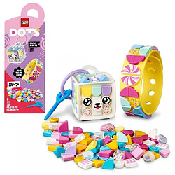 LEGO 41944 DOTS Bracelet Candy Kitty et Porte-Clés, Set Artisanat Bijoux et Accessoires 2 en 1, Kit de Bricolage pour Enfants