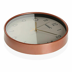 Versa Horloge Murale Gold Plastique (4 x 30 x 30 cm) - Noir