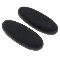 Acheter 2X Fitness Black Hot Pierres d'énergie de massage pour relaxation au spa 8x3.2x1.5cm