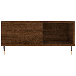 Acheter vidaXL Table basse chêne marron 80x80x36,5 cm bois d'ingénierie