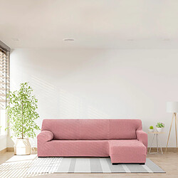 Avis Housse pour chaise longue accoudoir court droit Eysa THOR Rose 110 x 110 x 310 cm