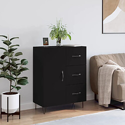 vidaXL Buffet noir 69,5x34x90 cm bois d'ingénierie