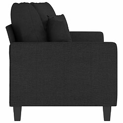 Acheter Maison Chic Canapé à 2 places,Sofa de Salon,Canapé droit Noir 140 cm Tissu -GKD650836