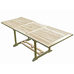 C&L Jardin Table AMARA teck brut 8/10