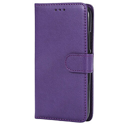 Wewoo Housse Coque Pour Motorola Moto G5 Étui de protection à rabat horizontal de couleur unie avec support et fentes cartes et portefeuille et cadre photo et lanière violet