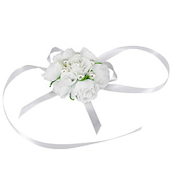 Acheter Poignet corsage bracelet extensible mariée mariage main de fleur blanche