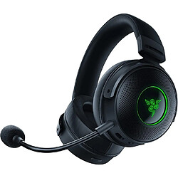 Razer KRAKEN V3 PRO CASQUE GAMING Casque gamer - Son Surround - Compatible PC / Playstation - Connexion Jack 3,5 mm / USB - Noir