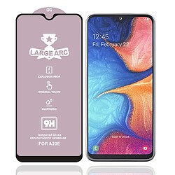 Wewoo Film de verre trempé Pour Galaxy A20e 9H HD grand arc haute teneur en alumine plein écran