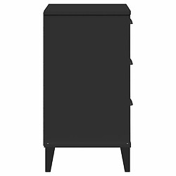 Acheter Maison Chic Table de chevet | Table de nuit VIKEN noir bois de pin solide -GKD53664