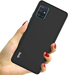 Coque en TPU sensation de peau couleur souple noir pour votre Samsung Galaxy A51 5G SM-A516