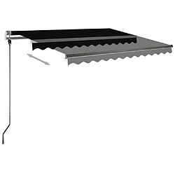 Acheter vidaXL Auvent manuel rétractable avec LED 300x250 cm Anthracite