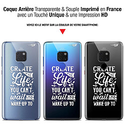 Avis Caseink Coque arrière Huawei Mate 20 (6.5 ) Crystal Gel HD [ Nouvelle Collection - Souple - Antichoc - Imprimé en France] Wake Up Your Life