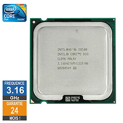 Processeur Intel Core 2 Duo E8500 3.16GHz SLB9K LGA775 6Mo - Reconditionné