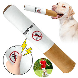 Animaux De Compagnie Drôle Chien Jouets Cigare Grande Fumée En Peluche Son Grincement Fausses Cigarettes Jouets Chien Jouets À Mâcher Jeu Interactif Morsure Résistant Jouet Pour Animaux De Compagnie