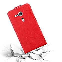 Cadorabo Coque Sony Xperia SP Etui en Rouge pas cher